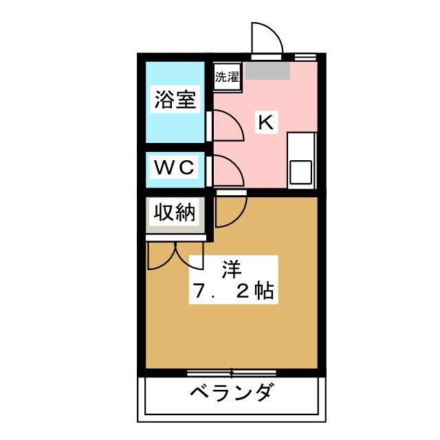 ハイム千石(1K/2階)の間取り写真