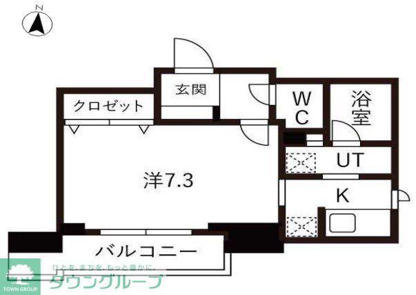 DELCCS SHINAGAWA(1K/7階)の間取り写真
