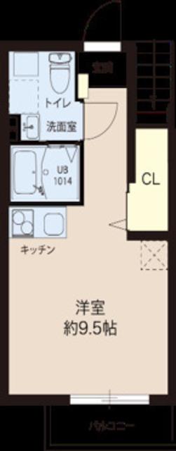 レピュア成増レジデンス(ワンルーム/1階)の間取り写真
