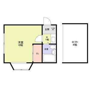 アメニティ東戸塚(1K/1階)の間取り写真