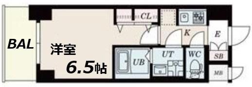 S-RESIDENCE新大阪RISH(1K/3階)の間取り写真