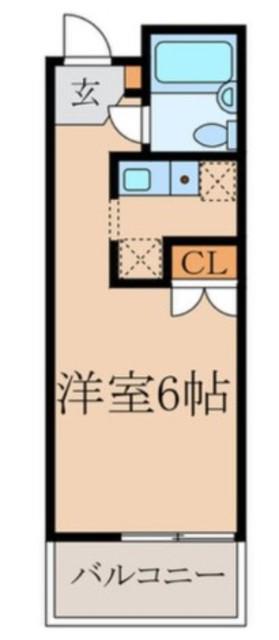 DELCCS鷺ノ宮(ワンルーム/3階)の間取り写真