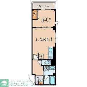 カーザ・ブランカ北斎(1LDK/3階)の間取り写真