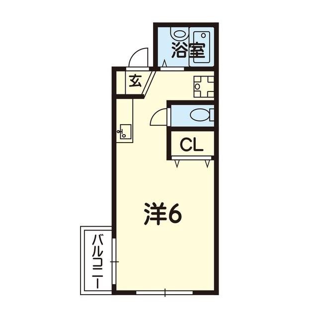 ライズ本荘(ワンルーム/3階)の間取り写真