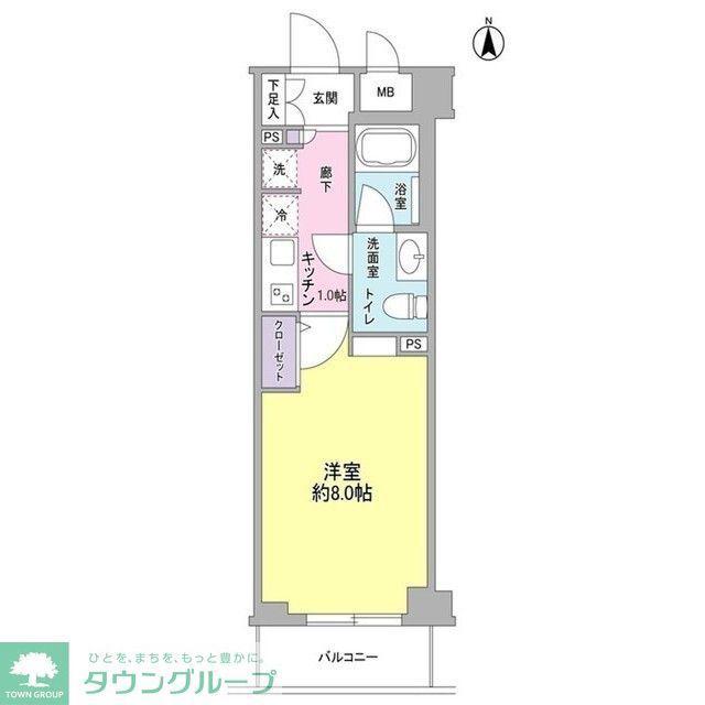 GRAMERCY井草(1K/3階)の間取り写真