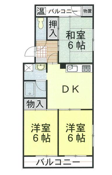ウィステリア801(3DK/4階)の間取り写真