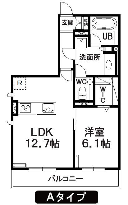 ヒルズレジデンシャルD23(1LDK/1階)の間取り写真