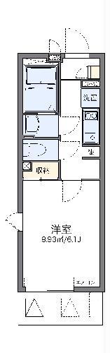レオネクストTAKARADAII(1K/2階)の間取り写真