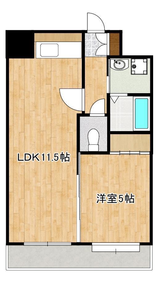 アーバングランデ本荘(1LDK/8階)の間取り写真
