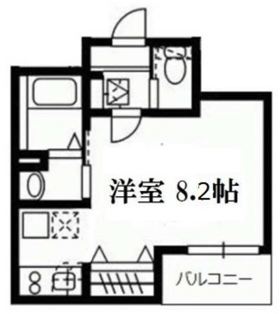 オーシャンパレス江の島(1K/2階)の間取り写真