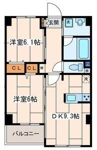 MAISON ARDEUR(2DK/4階)の間取り写真