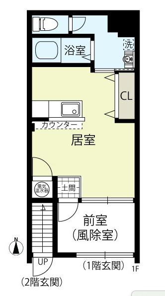 エコ―プラザ藤井寺(ワンルーム/1階)の間取り写真