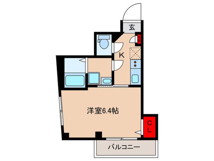 ロイヤル東日暮里II(1K/5階)の間取り写真