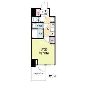 WORVE大阪本町(1K/12階)の間取り写真