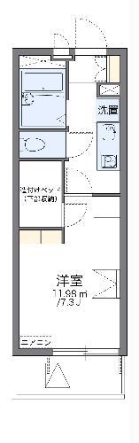レオパレス緑丘(1K/3階)の間取り写真