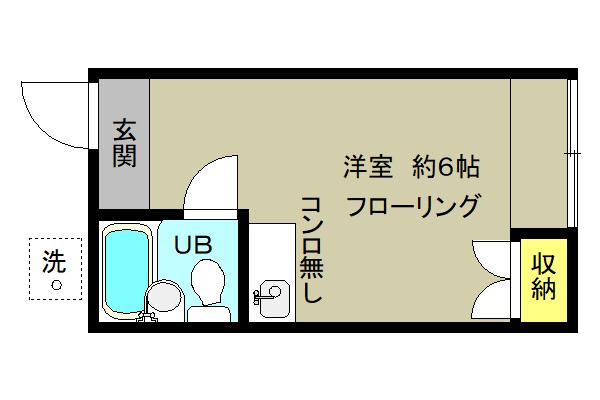 ヒルトップ善福寺(ワンルーム/1階)の間取り写真
