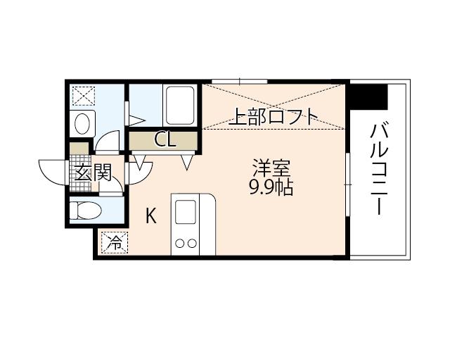 GRANXIA井口(ワンルーム/5階)の間取り写真