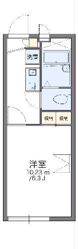 レオパレスクイーンハイム(1K/2階)の間取り写真