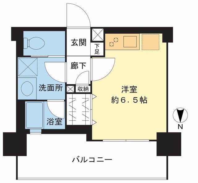 ヴェレーナ横浜反町駅前(ワンルーム/5階)の間取り写真