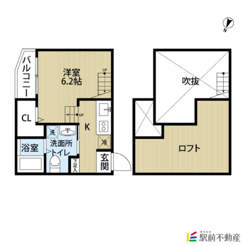 ANGELICA DUO(ワンルーム/2階)の間取り写真