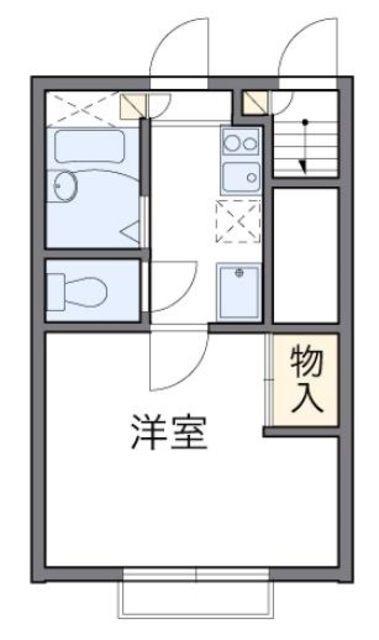 レオパレスジュリアン(1K/1階)の間取り写真