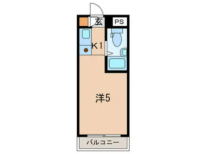 ボーテ日吉シェモア(1K/1階)の間取り写真