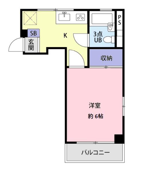 セレーノ巣鴨(1K/4階)の間取り写真