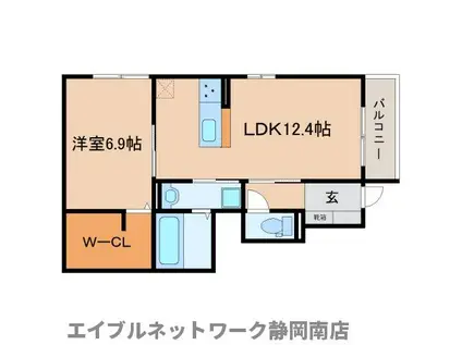 THE RUMAH NAKAYA(1LDK/1階)の間取り写真