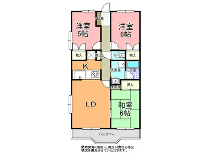 カーサモンテ(3LDK/4階)の間取り写真