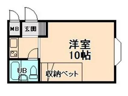 コスモハウス瑞光(ワンルーム/3階)の間取り写真