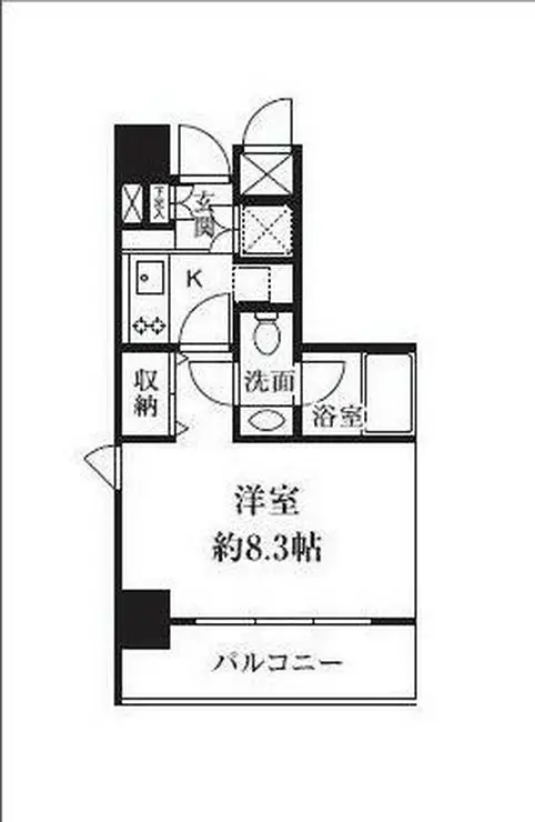 HF東新宿レジデンス 3階階 間取り