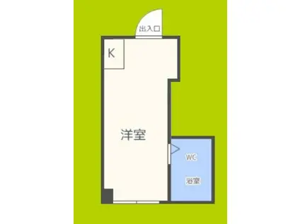 昭和グランドハイツ西九条(ワンルーム/3階)の間取り写真