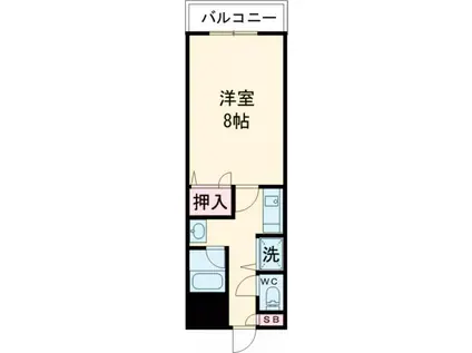 レジデンス松田(1K/2階)の間取り写真