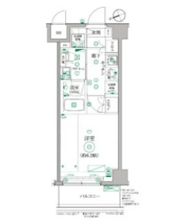 レアライズ立川AZ 1階階 間取り