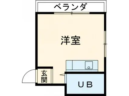 ローランドミューズ(ワンルーム/3階)の間取り写真