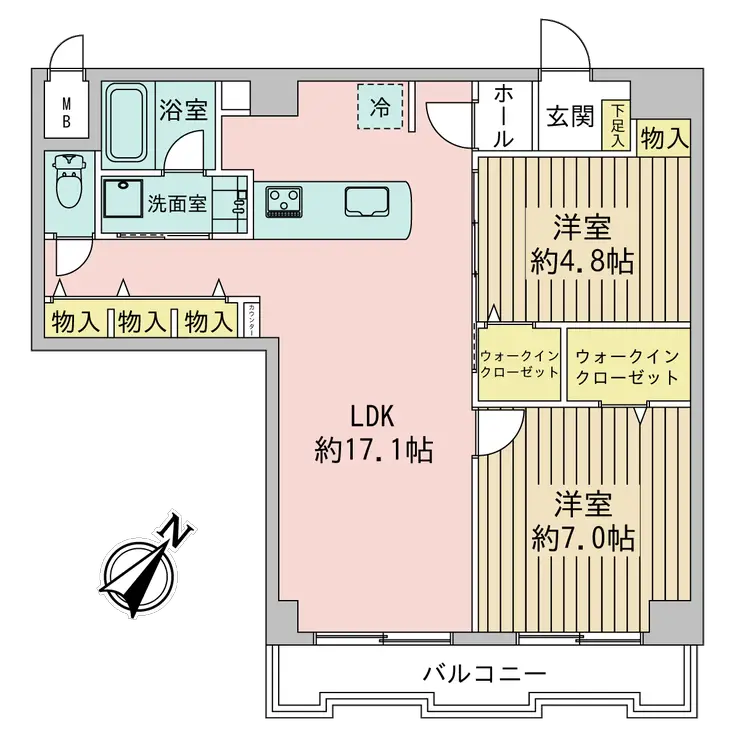 GSハイム山下町 6階階 間取り