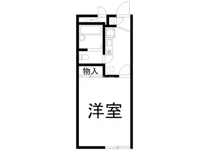 レオパレス佐井通(1K/1階)の間取り写真