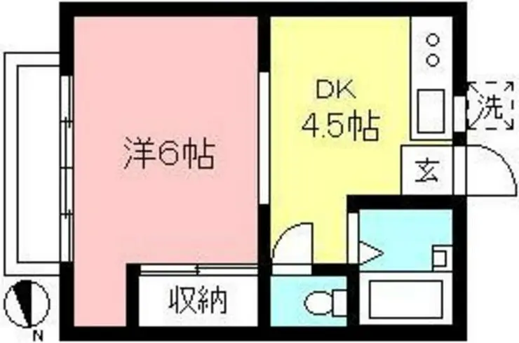 ハイツ寿 2階階 間取り