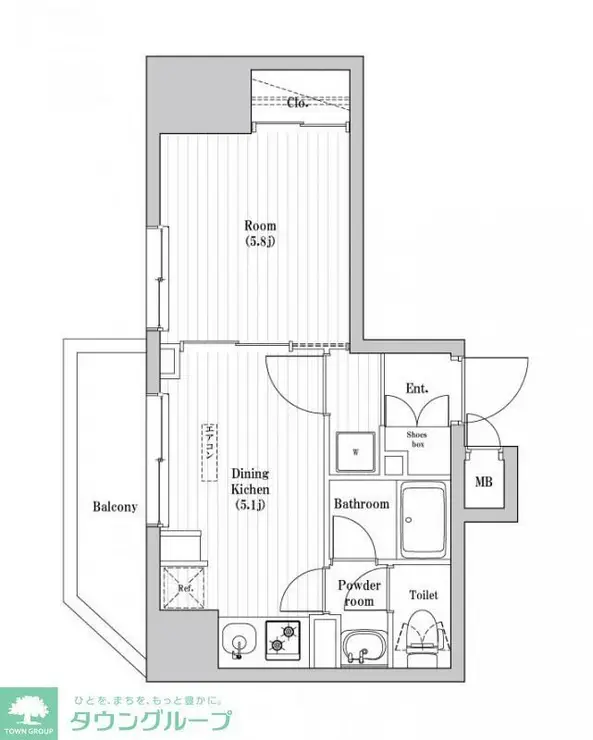 ハーモニーレジデンス東京両国パークフロント 5階階 間取り