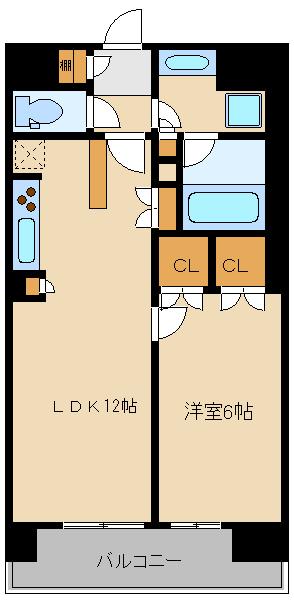 BLESS宮崎台(1LDK/1階)の間取り写真