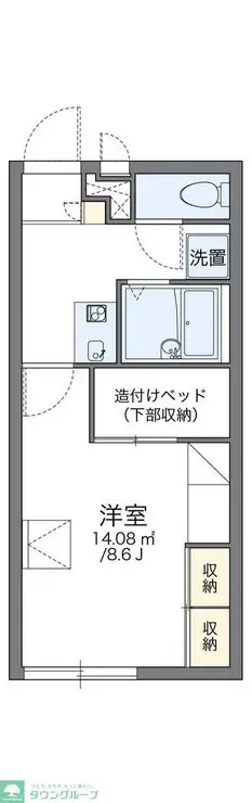 レオパレスアトリオ 2階階 間取り