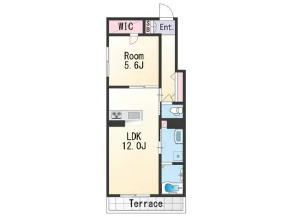 シャーメゾン黒田(1LDK/1階)の間取り写真