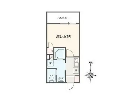 MELLAS新秋津(1K/1階)の間取り写真