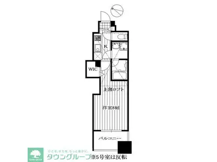 Yビル三郷ミッドタワー(1K/2階)の間取り写真