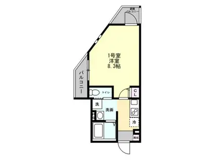 T&Fレジデンス江の島(1K/3階)の間取り写真