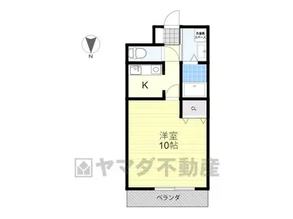 MRR宇都宮(1K/7階)の間取り写真