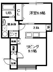 アルト35(1LDK/2階)の間取り写真