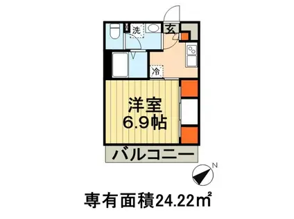 リブリ・グランテージ(1K/1階)の間取り写真