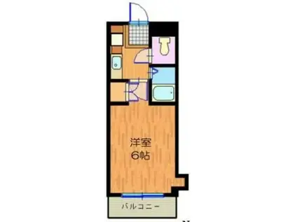 松本ビル(1K/3階)の間取り写真