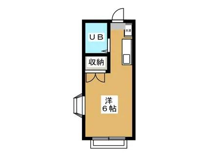 アピカル国立(ワンルーム/2階)の間取り写真